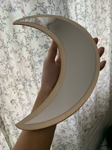 Lighty™ Five-piece Moon Phase Wood Mirror photo review
